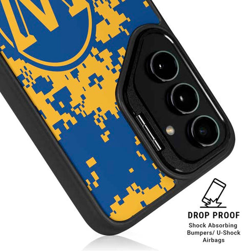NBA Golden State Warriors Digi Camo Galaxy S24 FE Kickstand Case